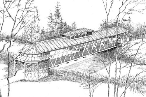 John Duchene's conception of Friends of Arden bridge proposal for Arden Park